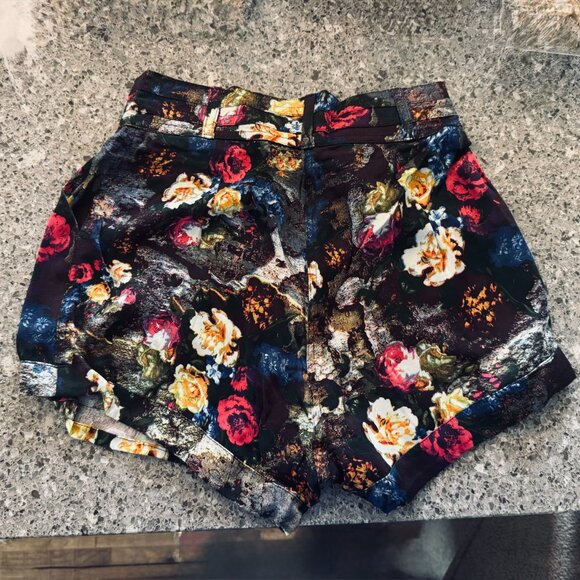 Motel Rocks Women’s Size Small -Floral Dress Shorts - High-Waisted - Picture 3 of 11